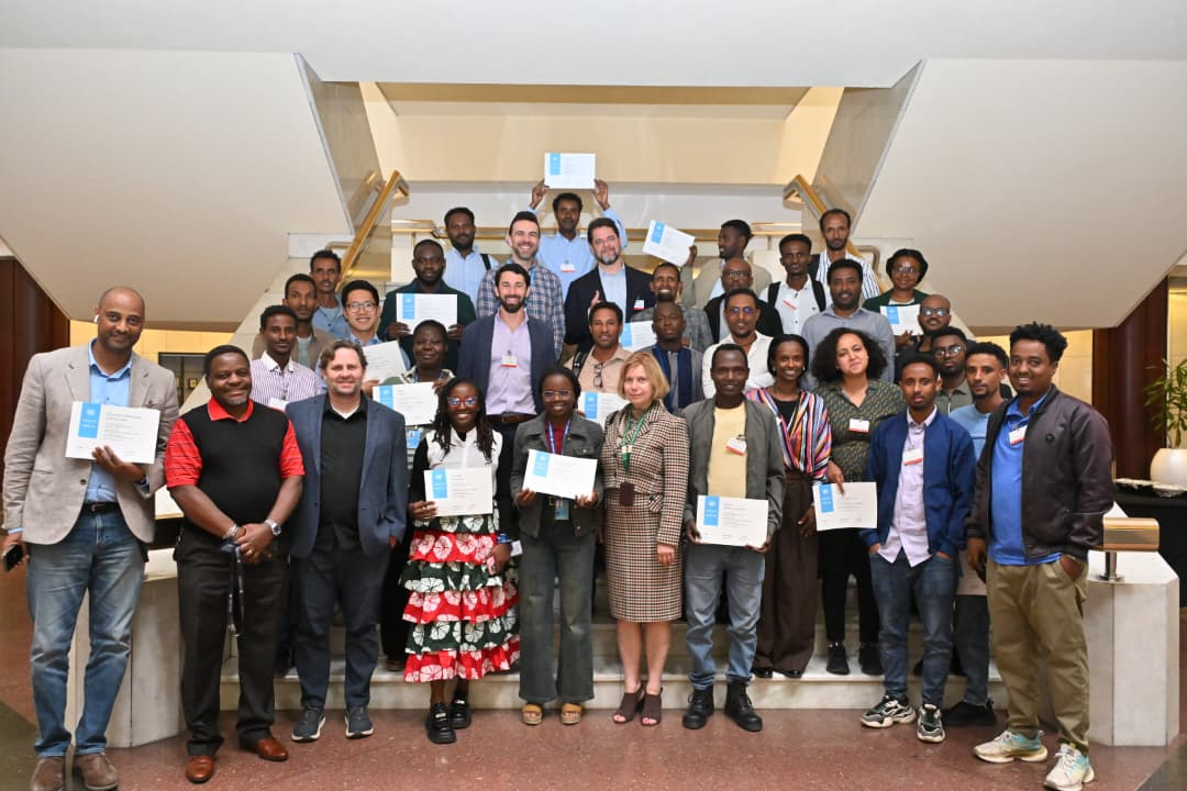 Group photo from the second OG-ETH training workshop in Addis Ababa